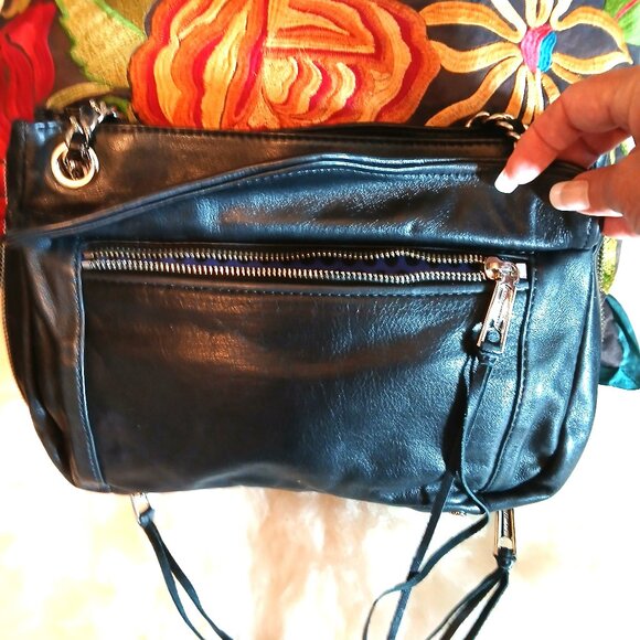 REBECCA MINKOFF - Black Leather Bag - Picture 3 of 16